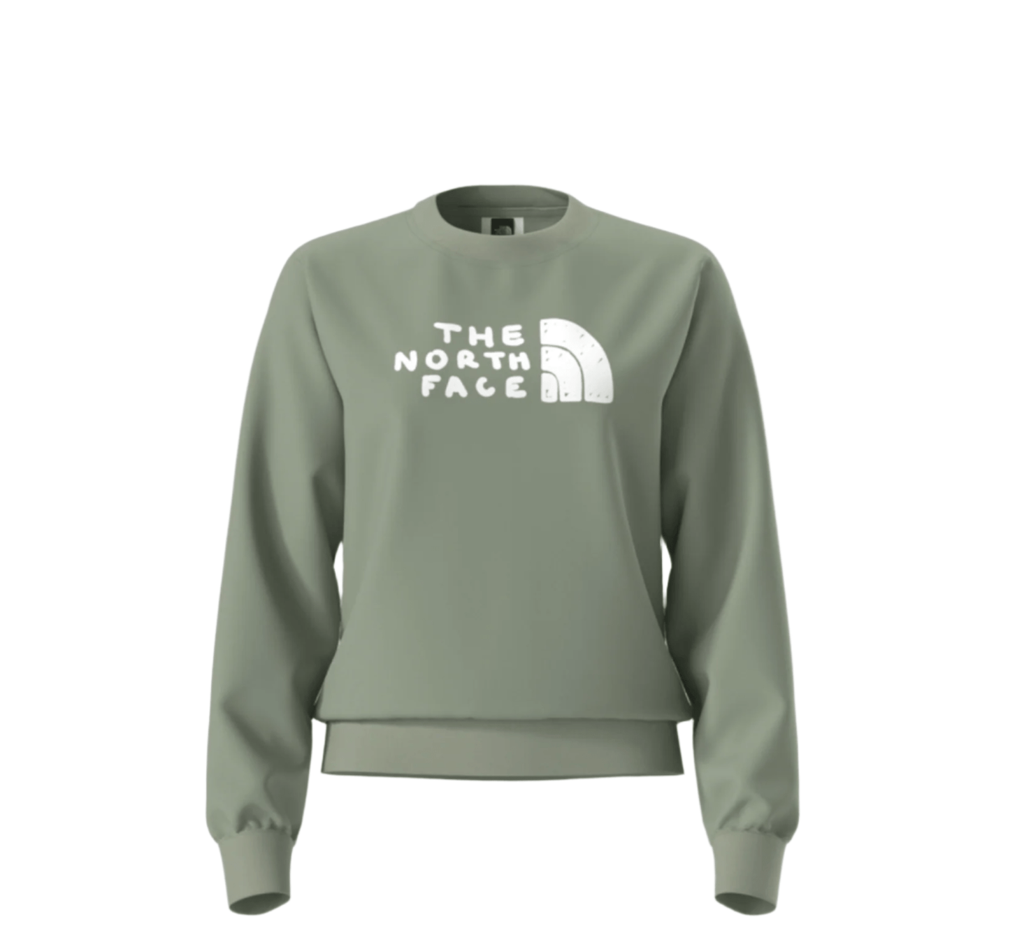 The North Face 175 The North Face Women's Evolution Sketch Logo Half Dome Crew—Graphic Slate Moss