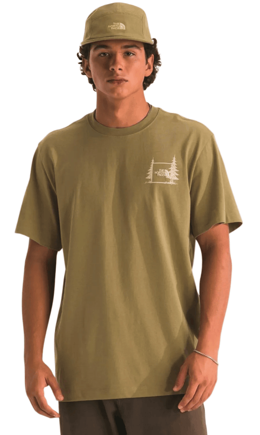 The North Face 505 The North Face Men's Camping Relaxed Short-Sleeve Tee—Graphic Cedar