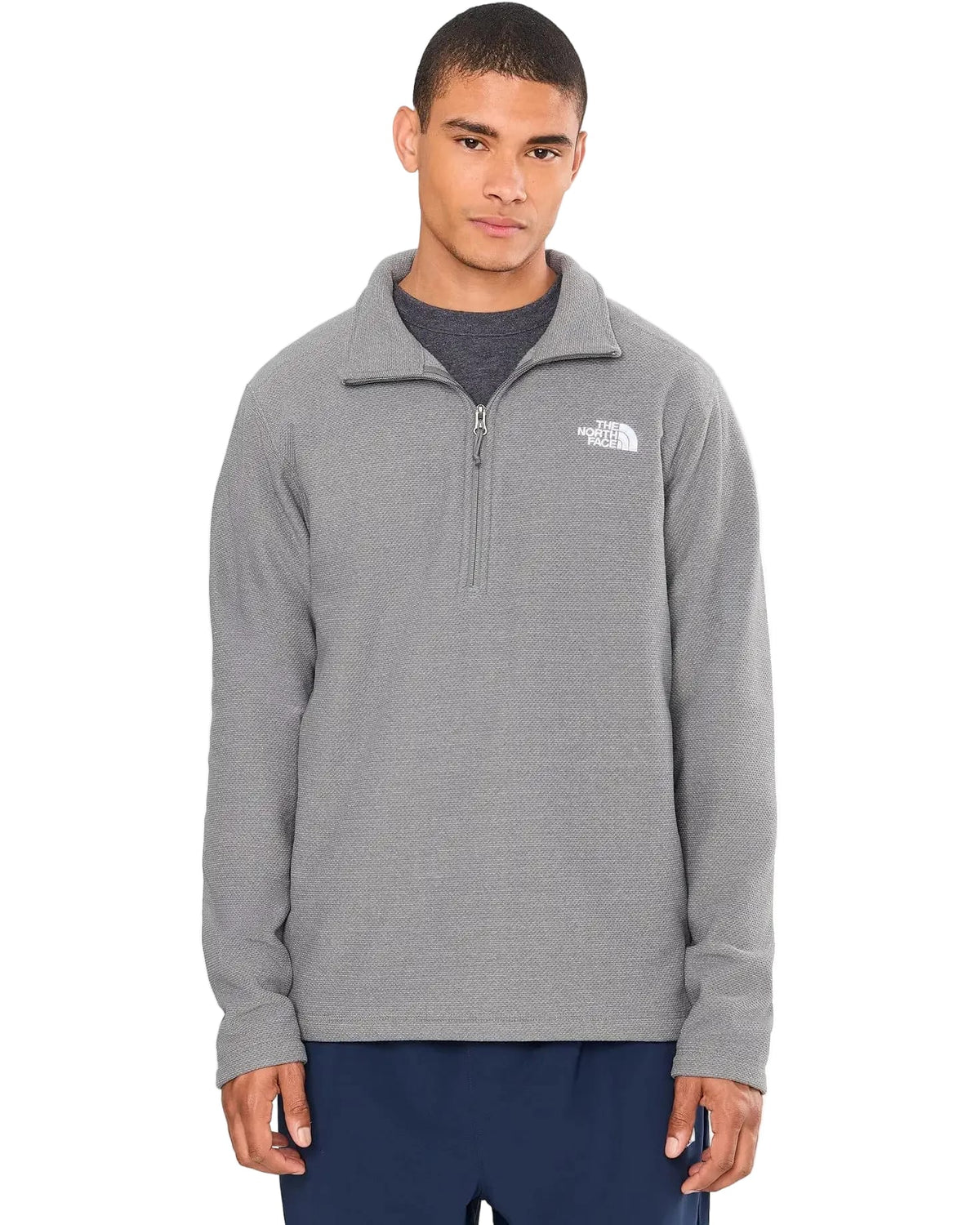 The North Face Men's Apparel > Fleece & Midlayers The North Face Men's Textured Cap Rock ¼ Zip Smoked Pearl Heather