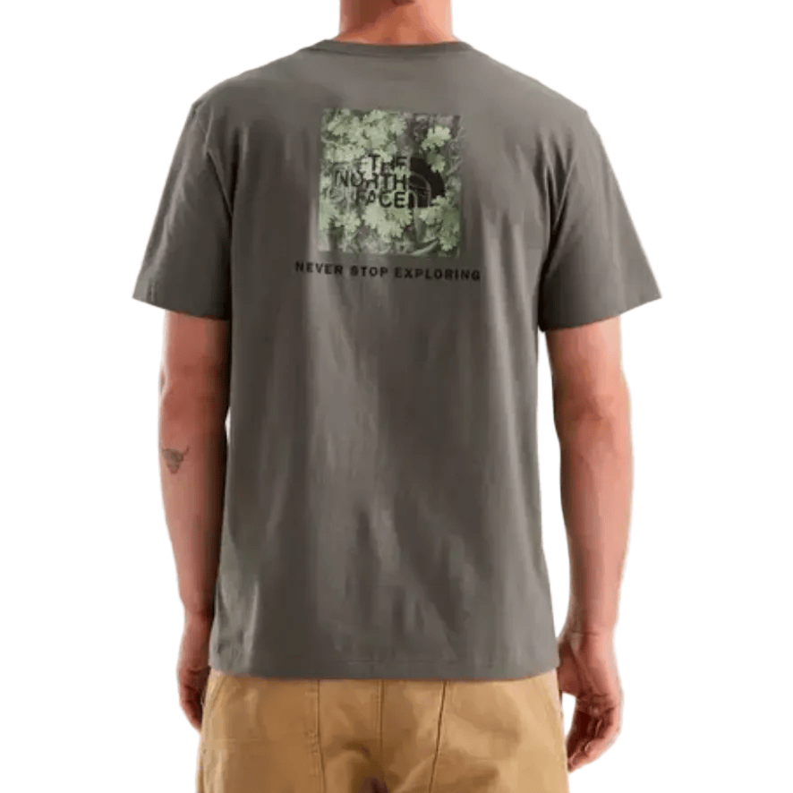 The North Face Men’s Apparel > Tees The North Face Men's Yosemite Oak Box Nse Regular Short-Sleeve Tee New Taupe Green