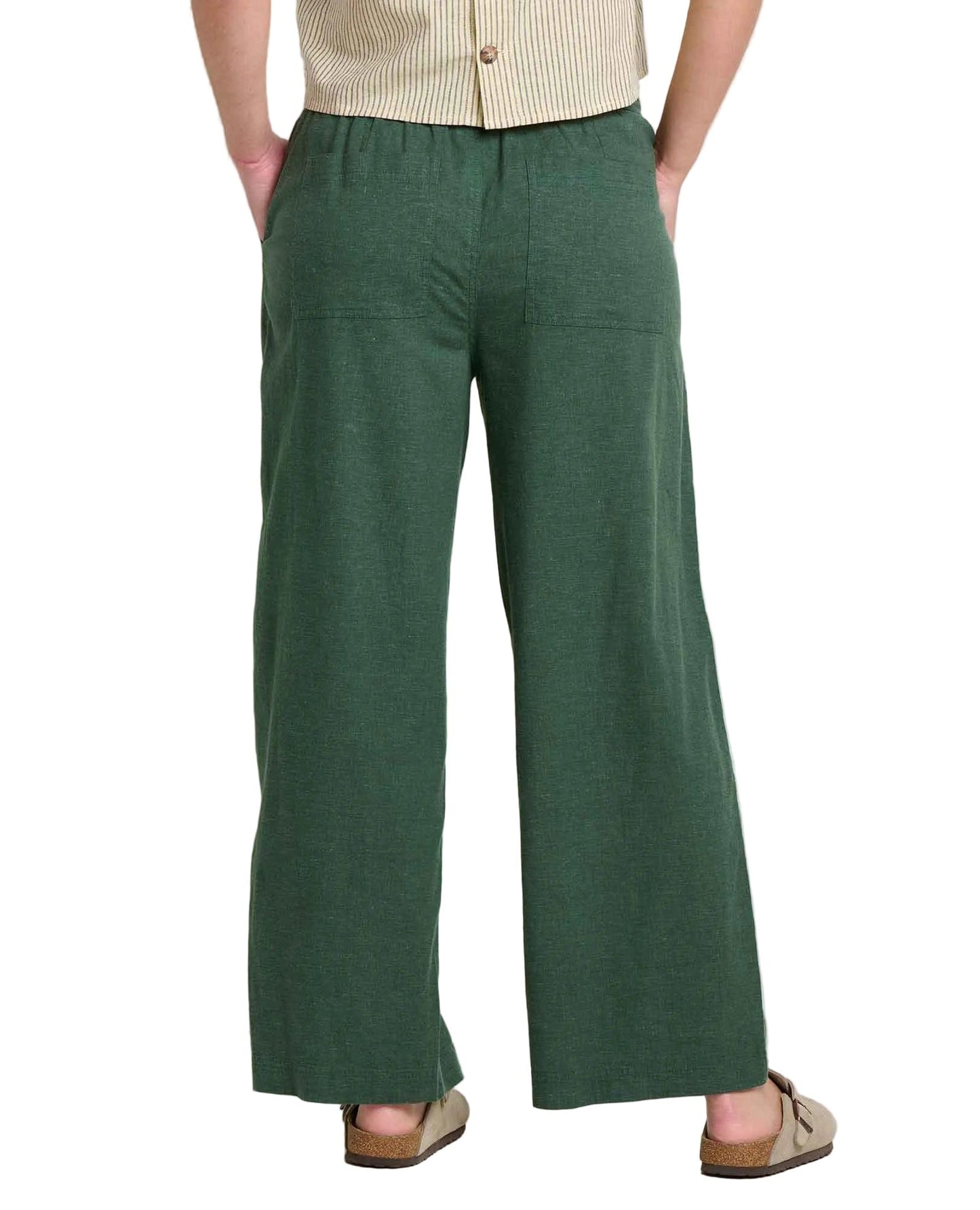 Toad 184 Toad Women's Taj Hemp Wide Leg Pant Cilantro