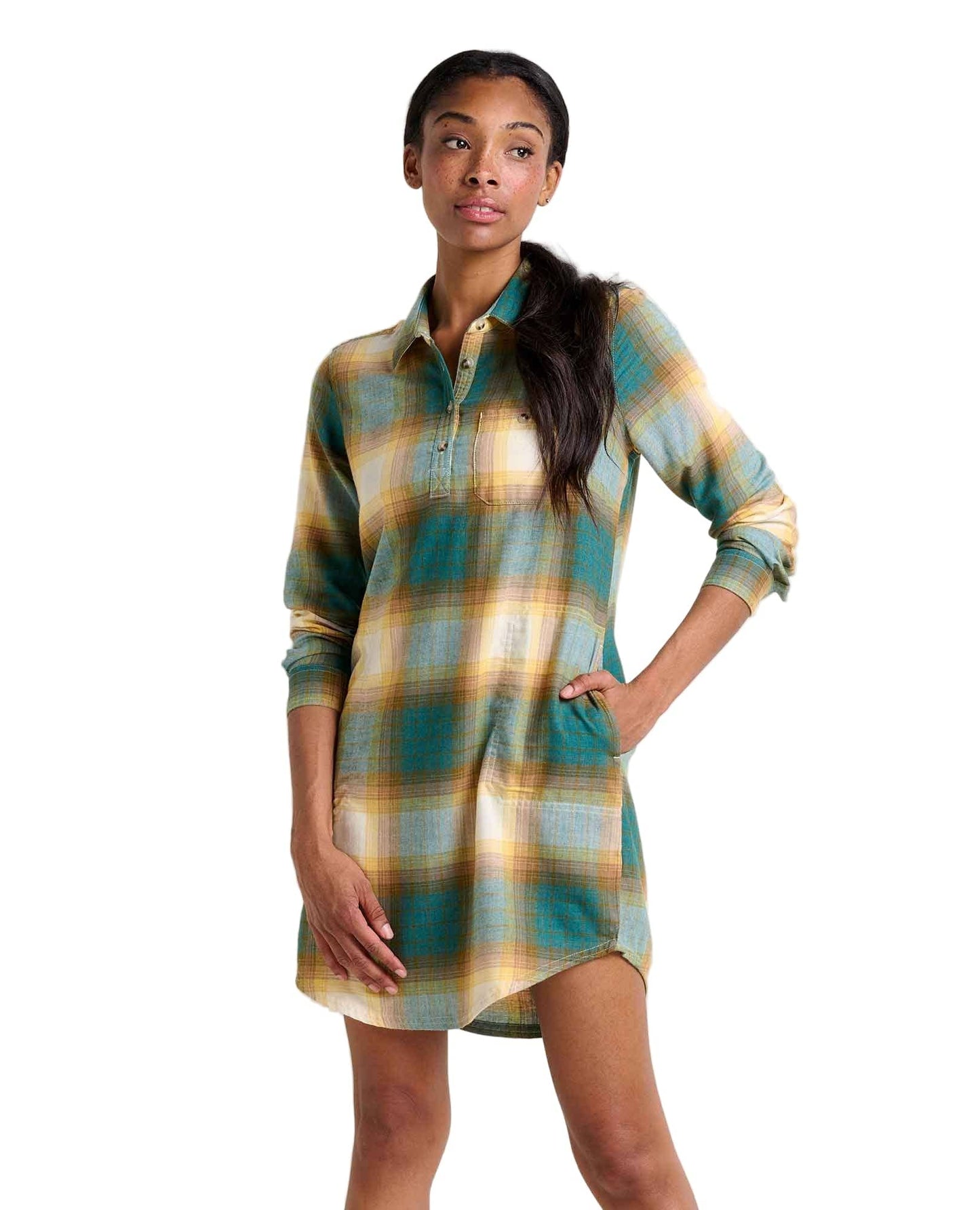 Toad 185 Toad Women's Re-Form Popover LS Dress Atlantic Ombre
