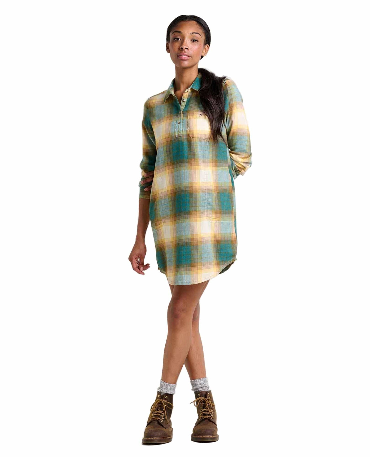 Toad 185 Toad Women's Re-Form Popover LS Dress Atlantic Ombre