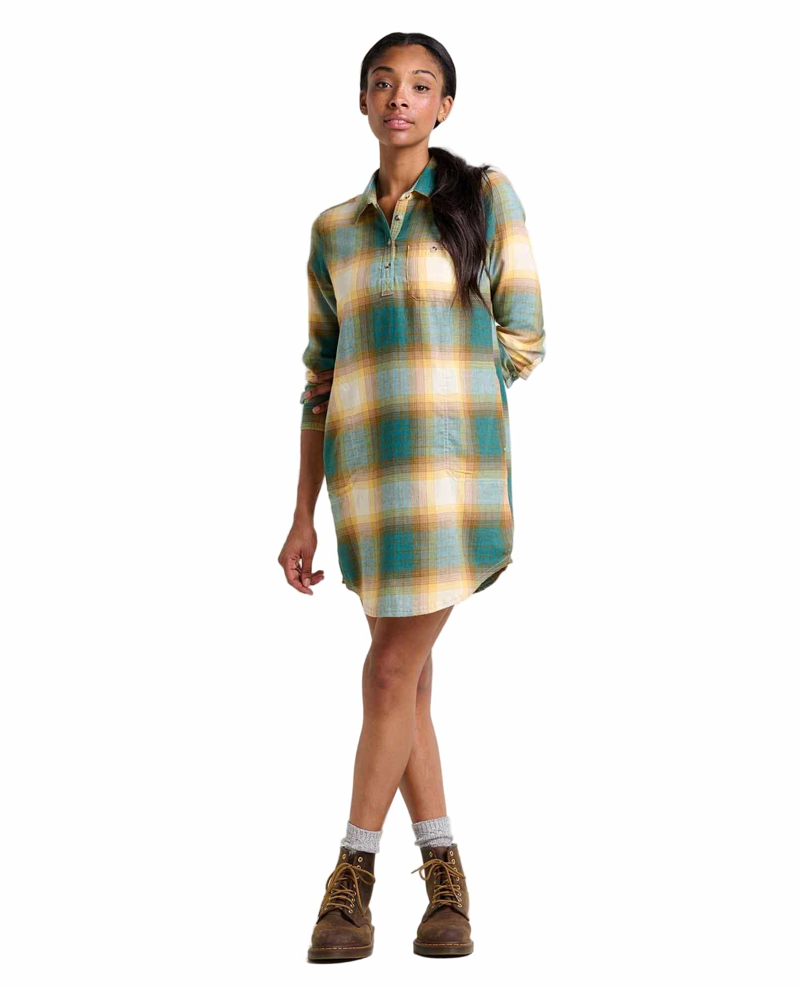 Toad 185 Toad Women's Re-Form Popover LS Dress Atlantic Ombre