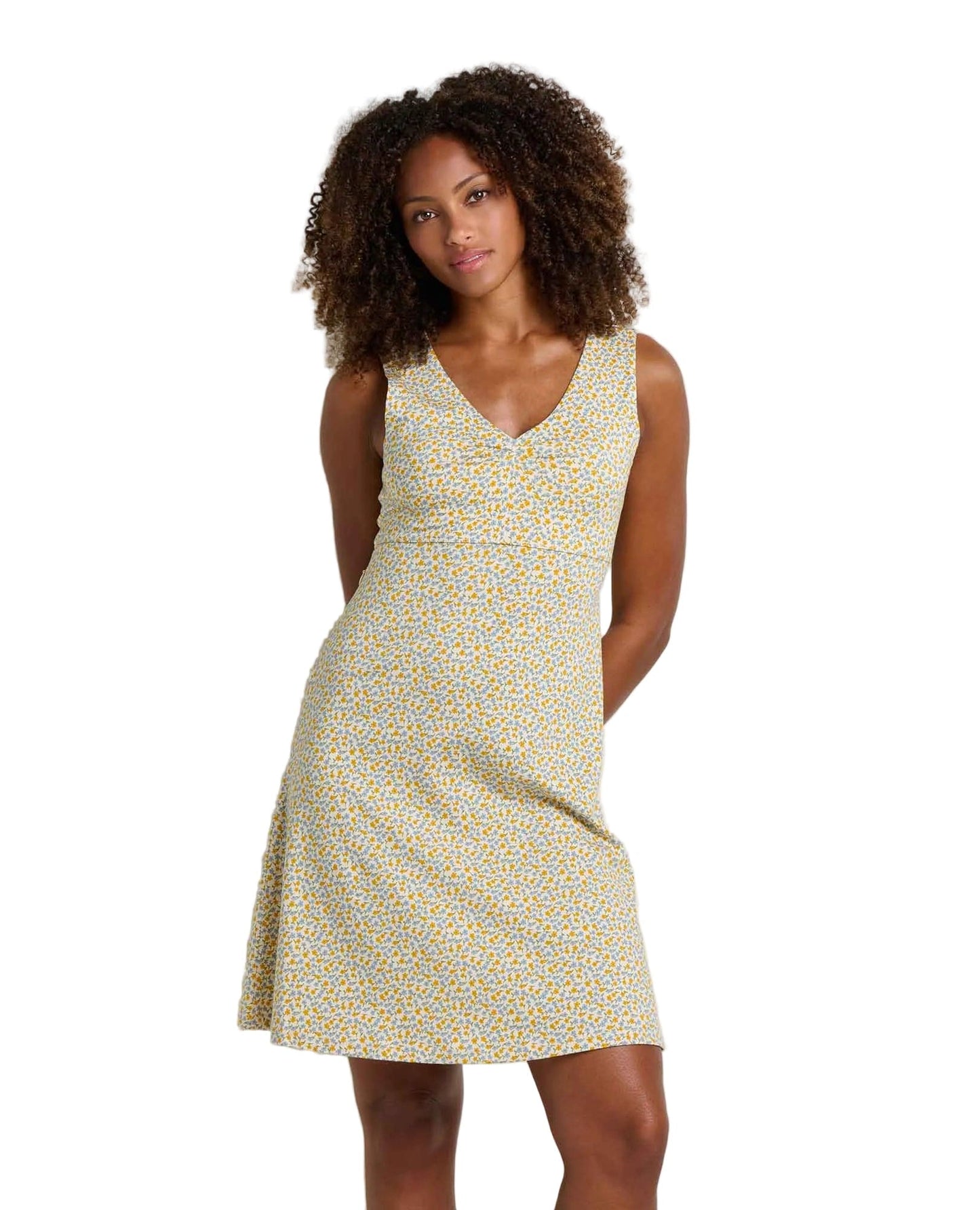 Toad 186 Toad  Women’s Rosemarie Tank Dress Gold Print