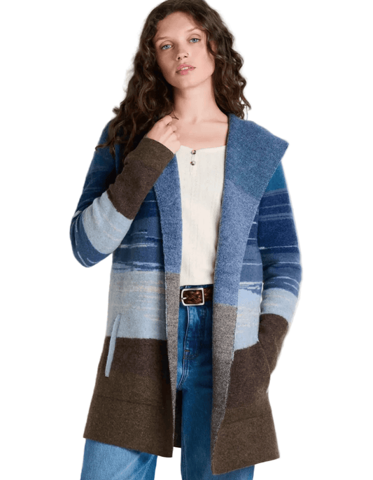 Toad & Co Women’s Apparel > Sweatshirts & Hoodies Toad & Co Merino Heartfelt Hoodie Twilight Pattern