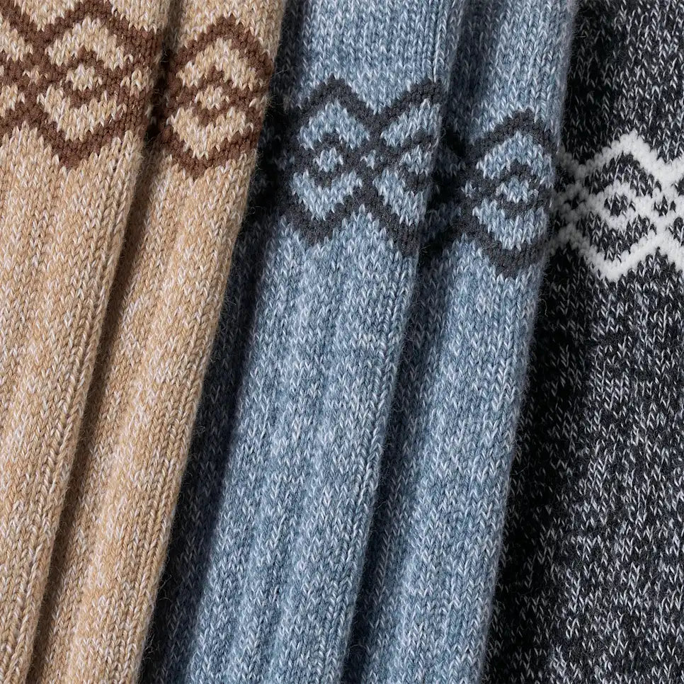 UGG Accessories > Socks O/S / Sand / Tahoe Blue / Black UGG®  Men's Tasman 3 Pack Sand / Tahoe Blue / Black