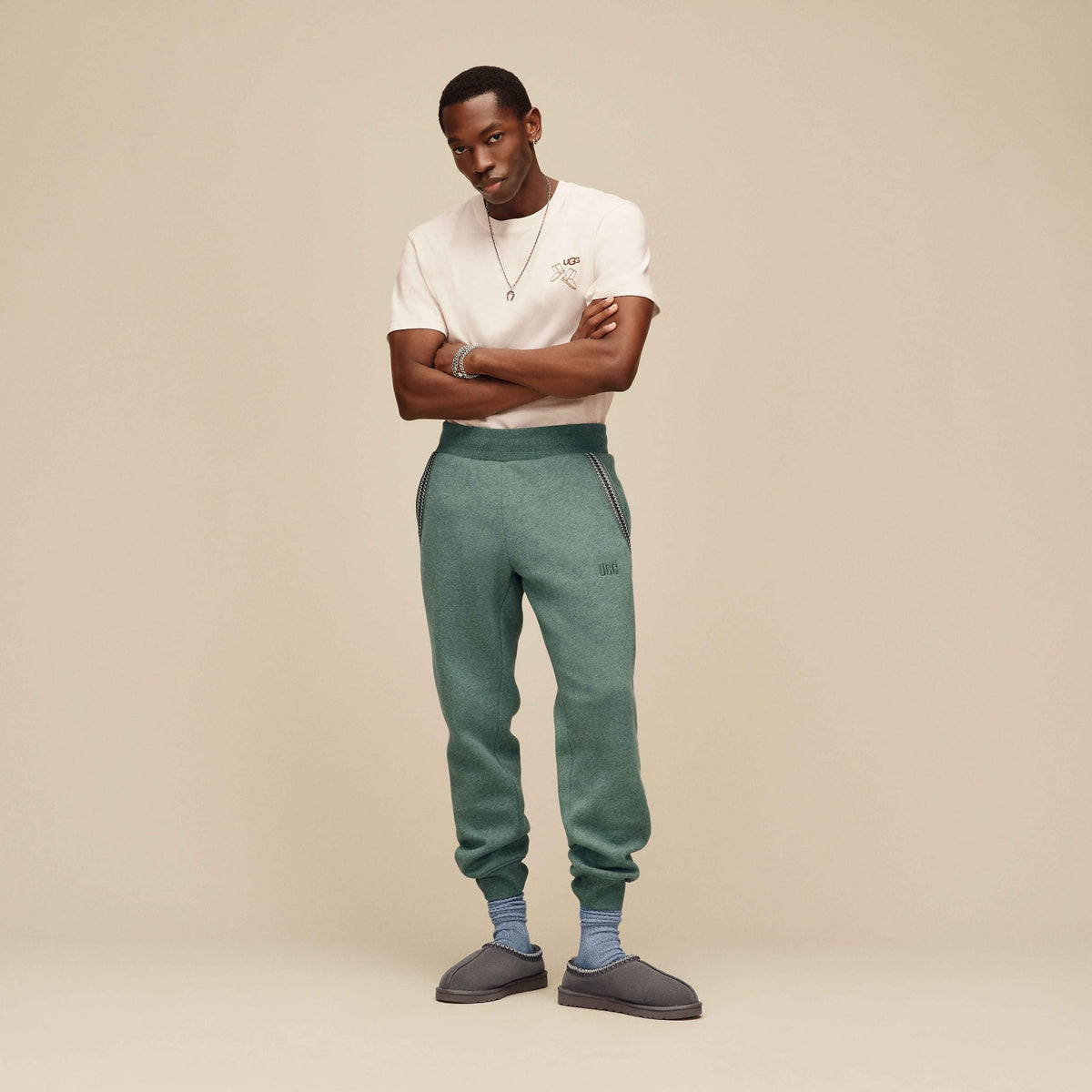 UGG Women’s Apparel > Pants UGG®  Men's Tasman Jogger Green Stone Heather