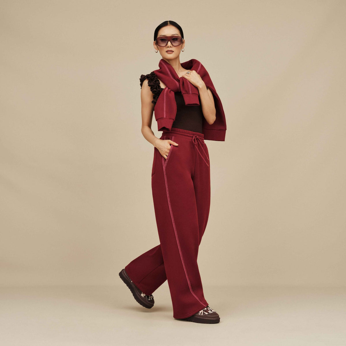 UGG Women’s Apparel > Pants UGG® Women's Classic Straight-Leg Pant Coffee Berry