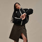 UGG Women’s Apparel > Tops UGG Women's Nikia Crochet Uggfluff Jacket Black