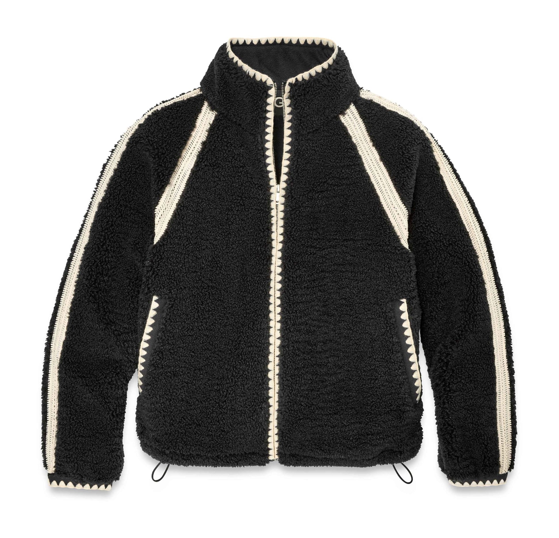 UGG Women’s Apparel > Tops UGG Women's Nikia Crochet Uggfluff Jacket Black