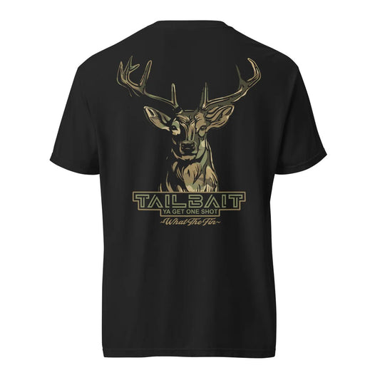 What The Fin Men's Tailbait Buck Tee Black - Brekken's