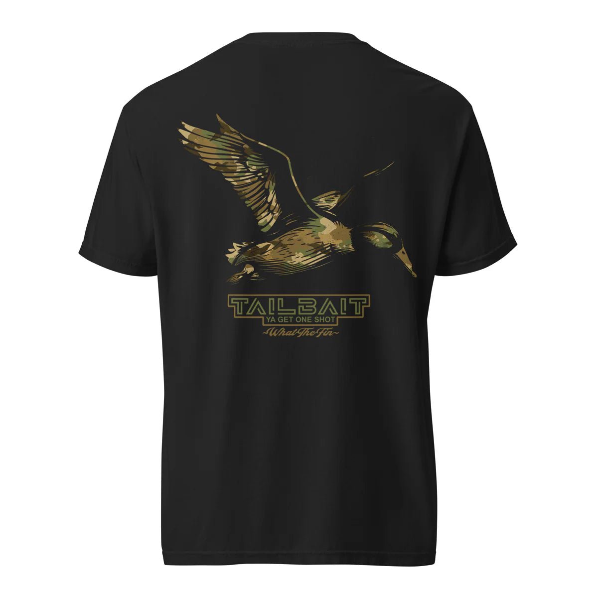 What The Fin Men's Tailbait Duck Tee Black - Brekken's