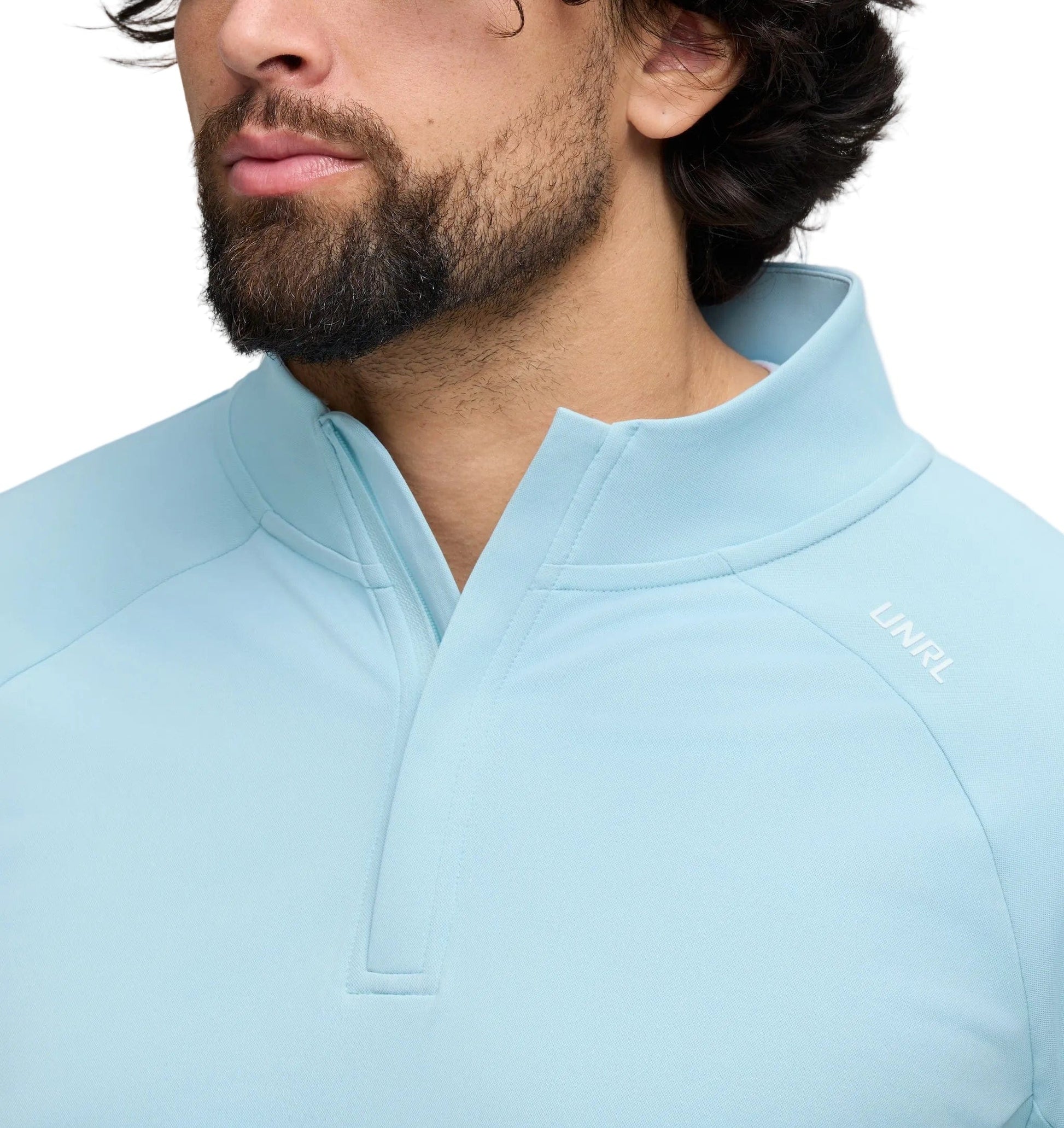UNRL 503 UNRL Men's Highlands 1/4 Zip Cascade Blue