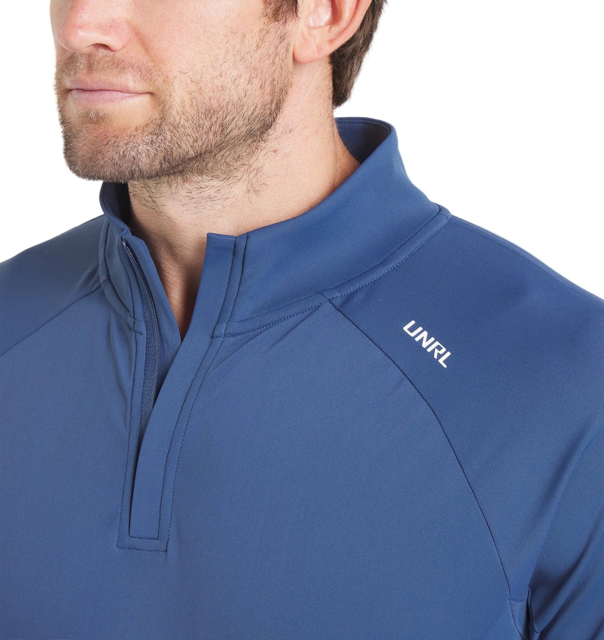 UNRL 503 UNRL Men's Highlands 1/4 Zip Cavern Blue