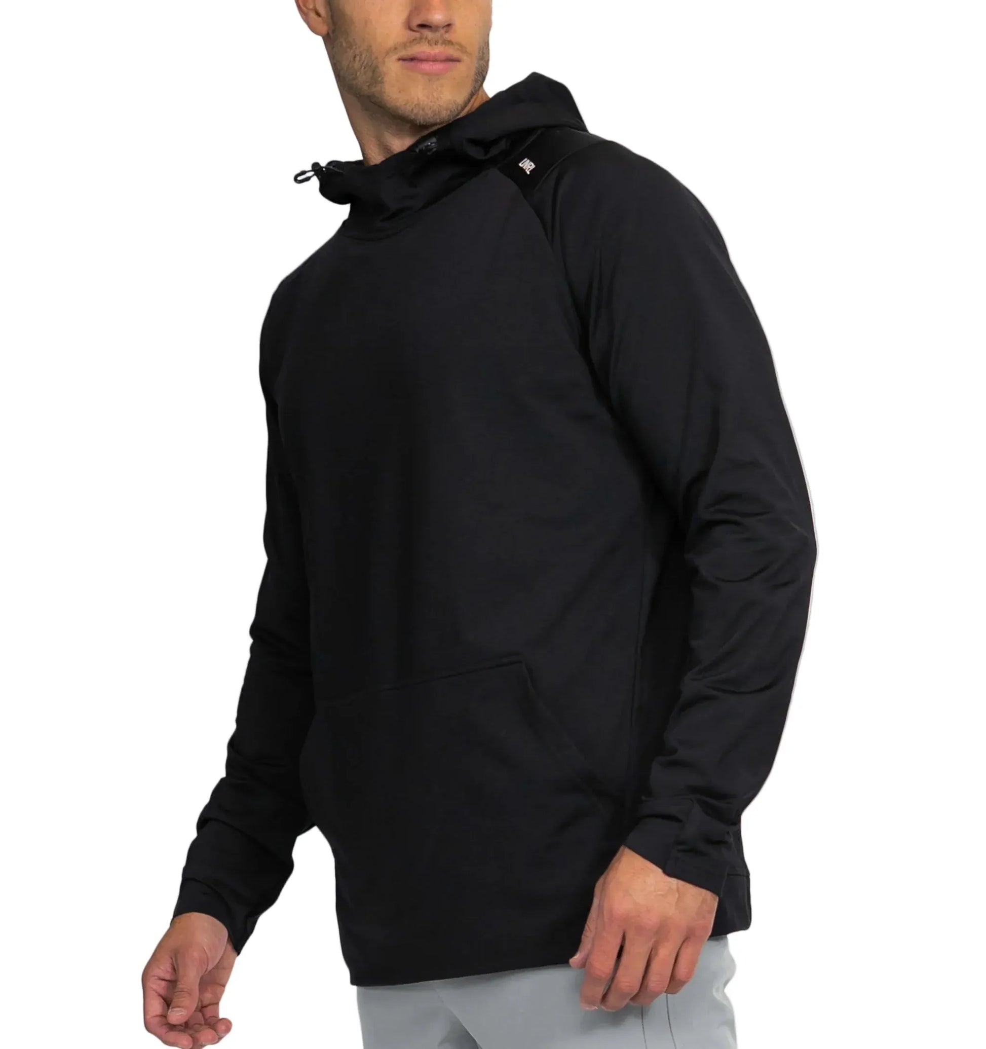 UNRL 504 UNRL Men's Crossover Hoodie II Black