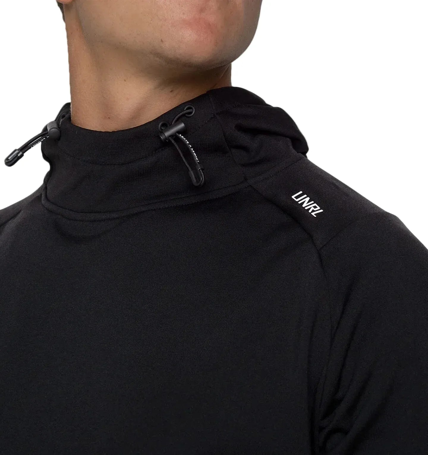 UNRL 504 UNRL Men's Crossover Hoodie II Black