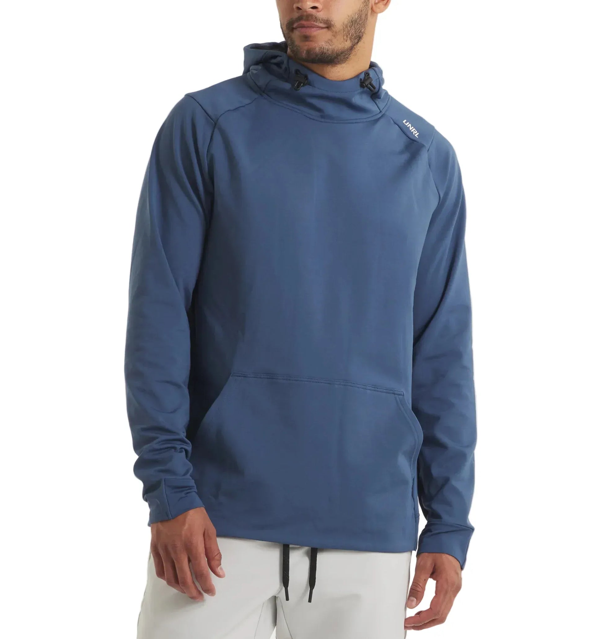 UNRL 504 UNRL Men's Crossover Hoodie II Cavern Blue