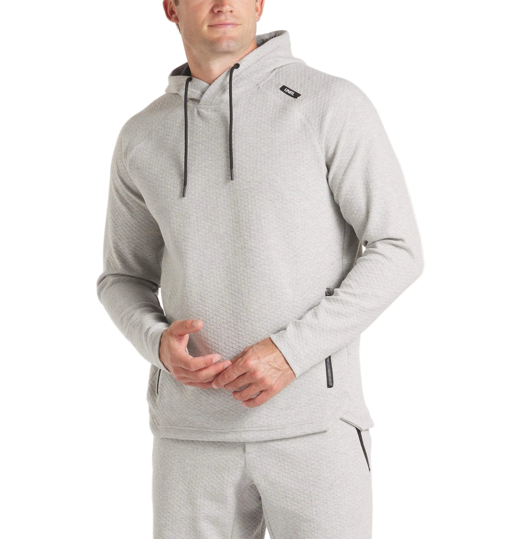 UNRL 504 UNRL Men's Elevation Hoodie Heather Gray