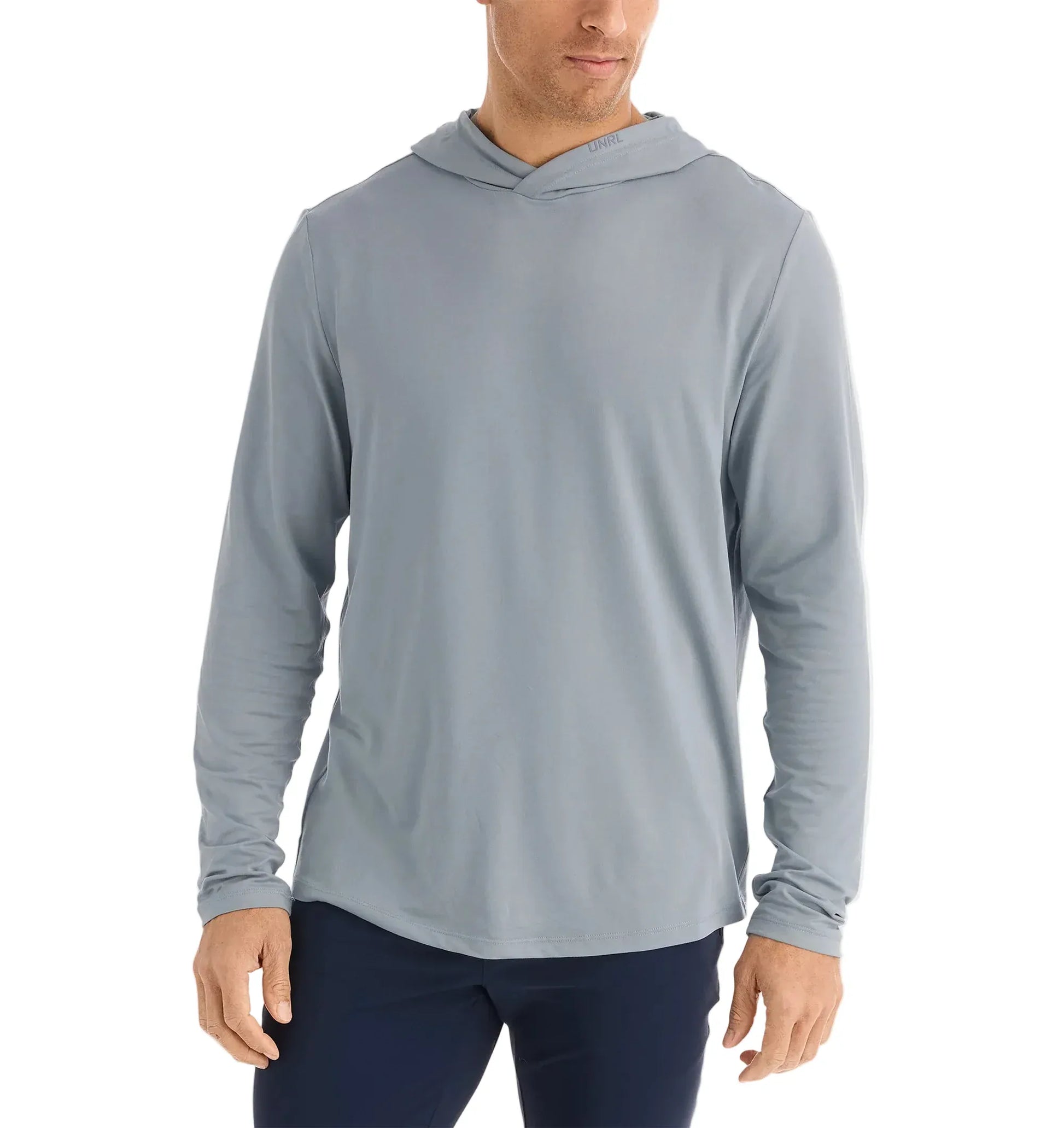 UNRL 504 UNRL Men's Ultra Hooded Long Sleeve Cadet Gray