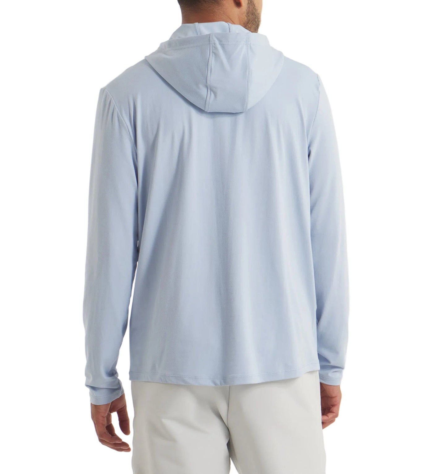 UNRL 504 UNRL Men's Ultra Hooded Long Sleeve Sky Blue