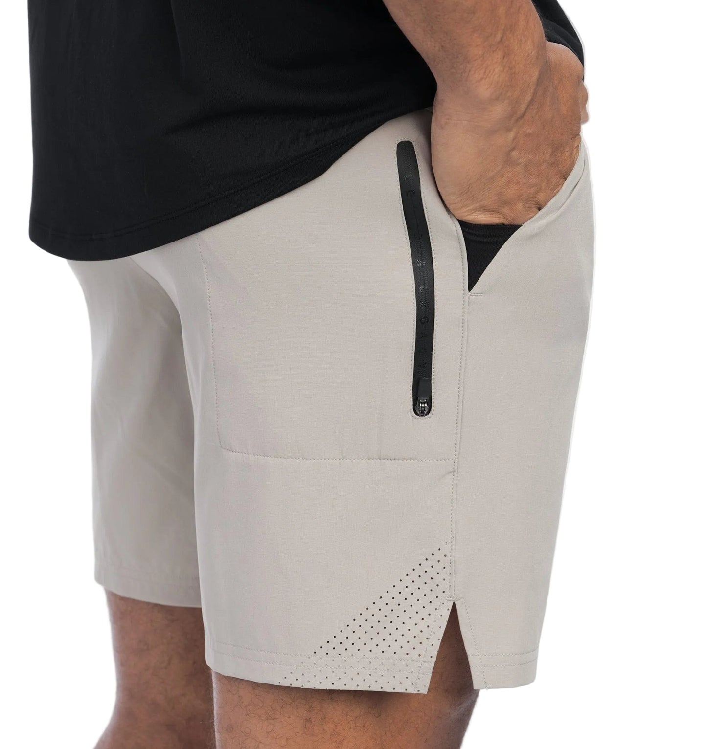 UNRL 702 UNRL Men's Stride Short 7.5" Pebble
