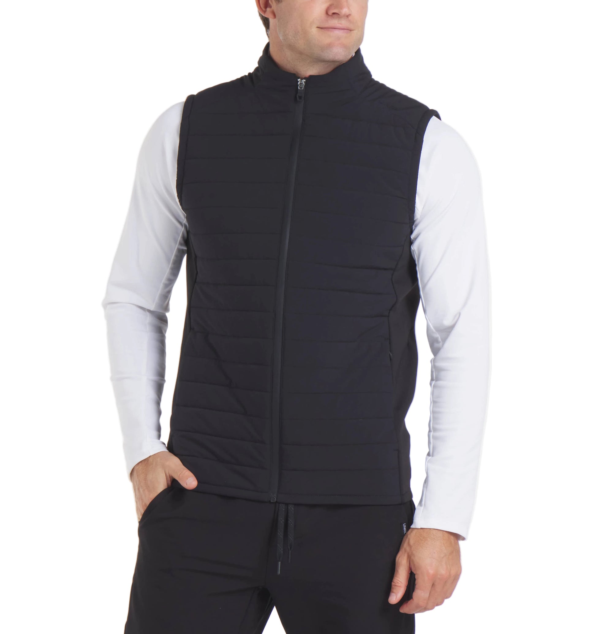 UNRL Men's Apparel > Outerwear UNRL Men's Vancouver Quilted Vest Black