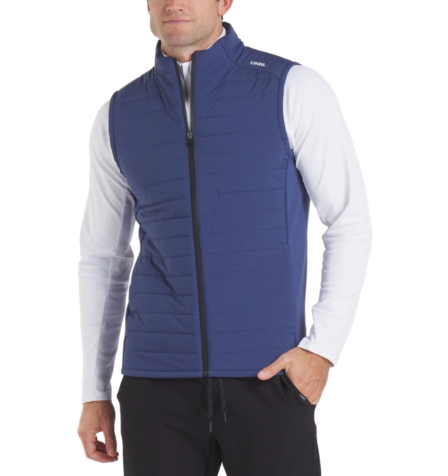 UNRL Men's Apparel > Outerwear UNRL Men's Vancouver Quilted Vest Harbor Blue
