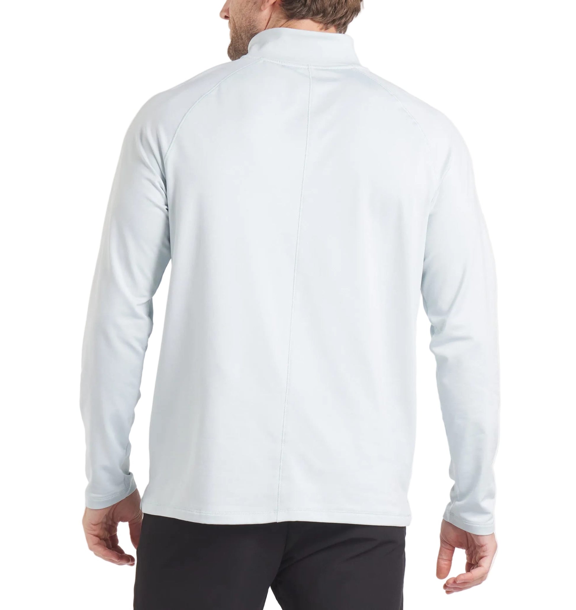 UNRL Men's Apparel > Tops UNRL Men's Interlock Quarter Zip Arctic Ice