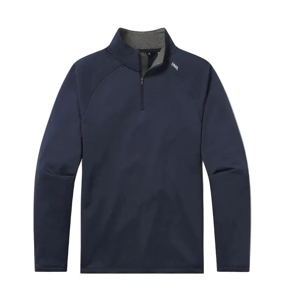 UNRL Men's Apparel > Tops UNRL Men's Interlock Quarter Zip Navy