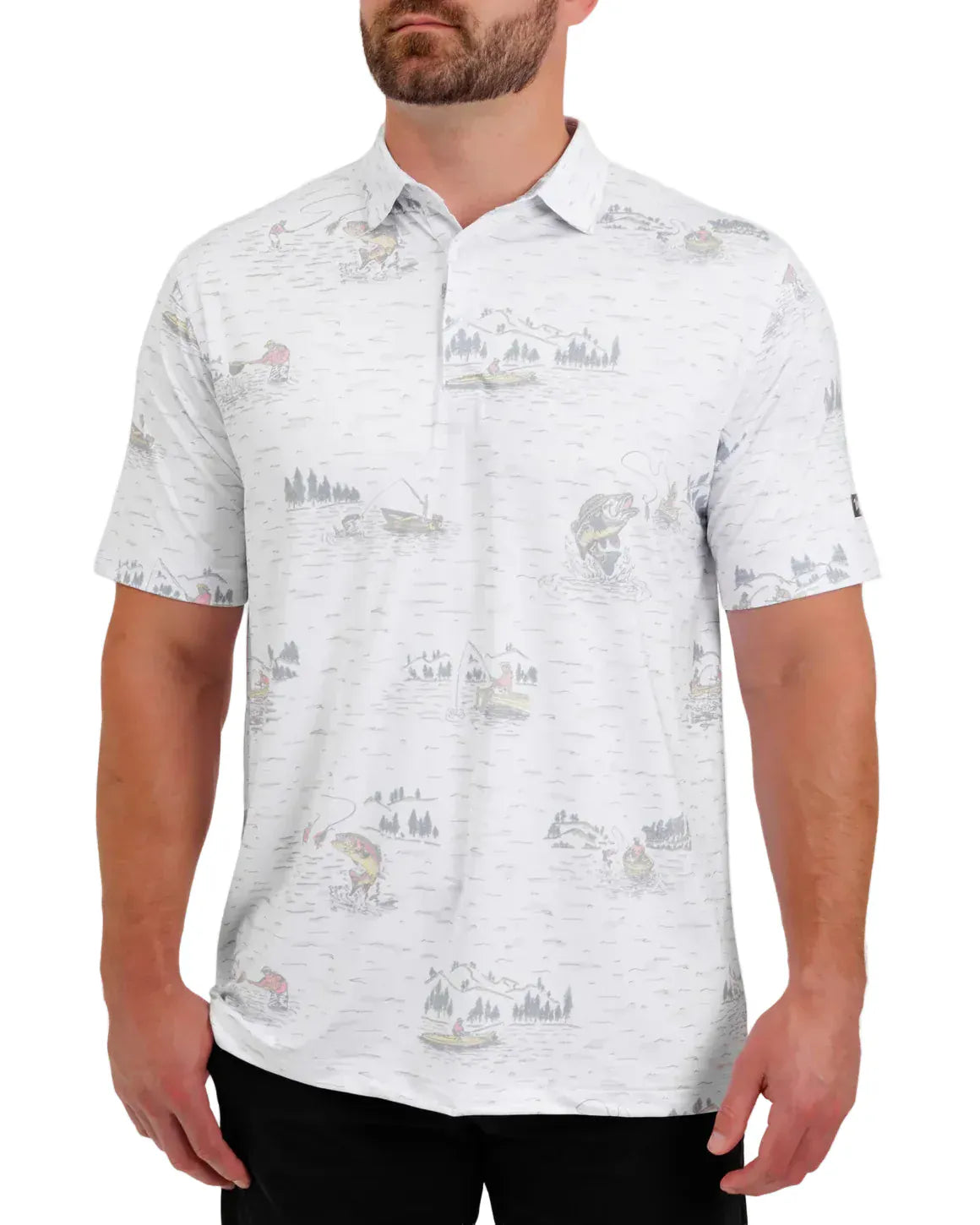 Waggle 102 Waggle Men's Tight Lines Polo