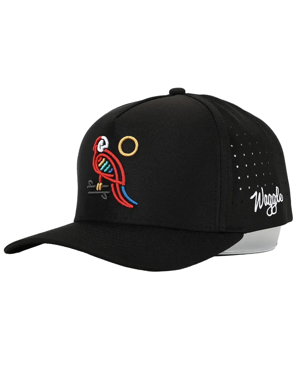 Waggle 308 Black Waggle Parrotdise Hat