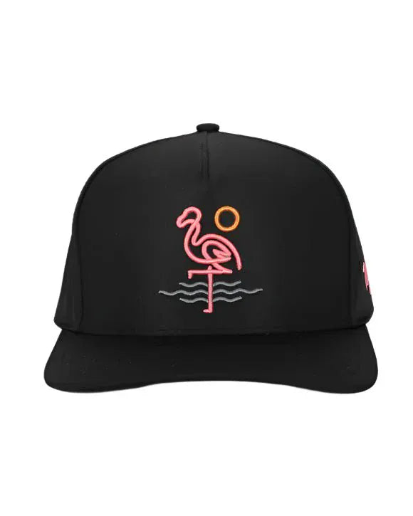 Waggle 308 Waggle Flamingo Bay Hat Black
