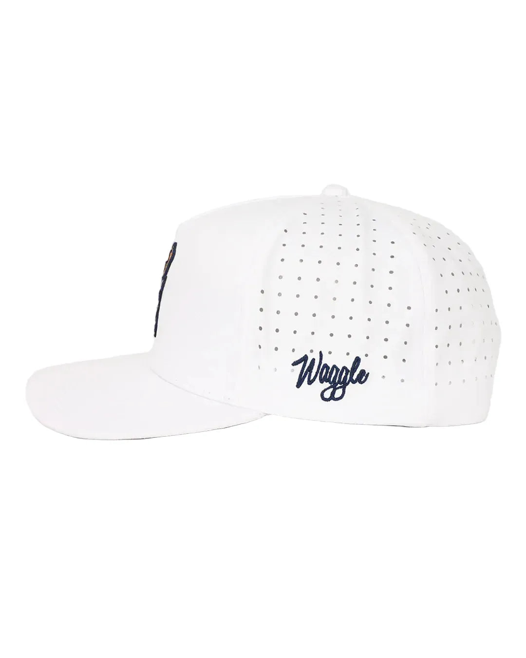 Waggle 308 White Waggle Kentucky Buck SnapBack Hat White