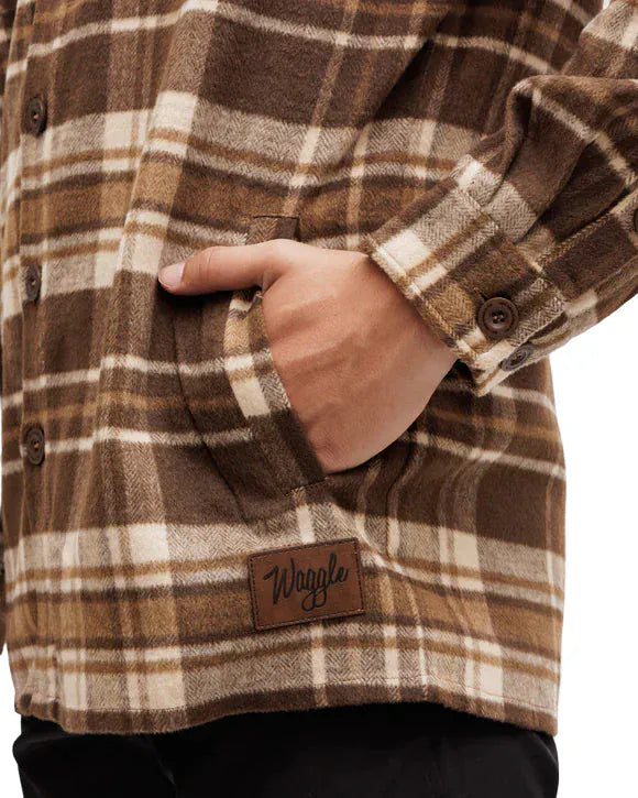 Waggle 502 Waggle Men's Flannel Overshirt Wally
