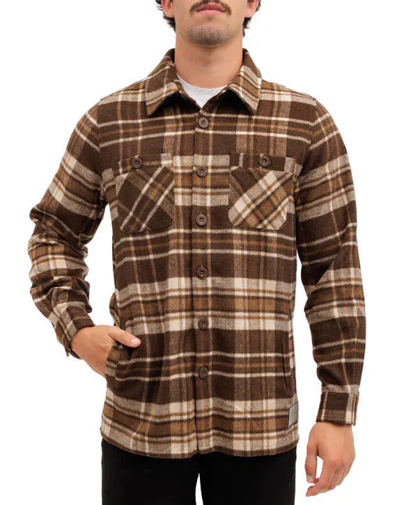Waggle 502 Waggle Men's Flannel Overshirt Wally