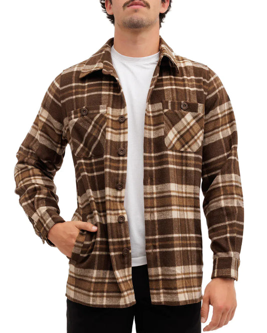 Waggle 502 Waggle Men's Flannel Overshirt Wally