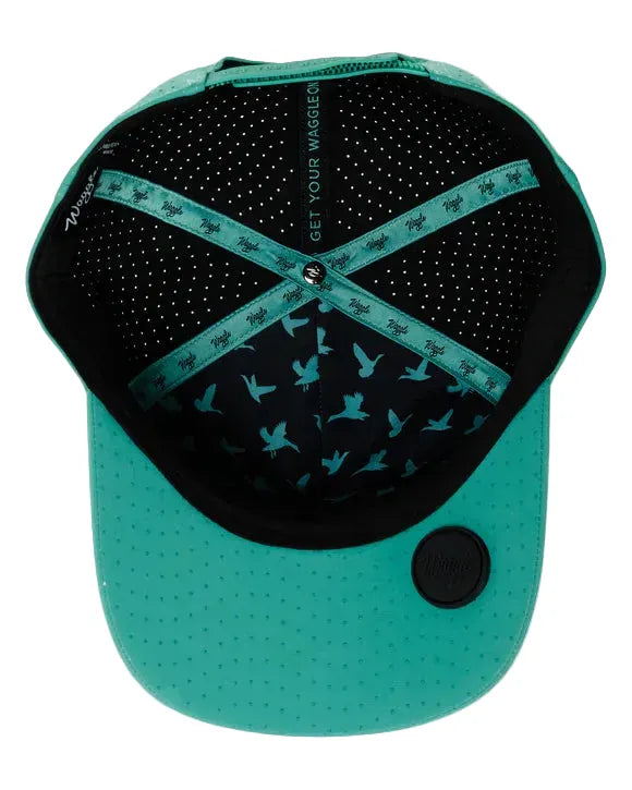 Waggle Accessories > Hats Green Waggle 5 Panel Repel Hat Flying V