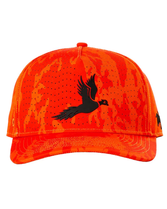 Waggle Accessories > Hats Orange Waggle 5 Panel Repel Hat Flush