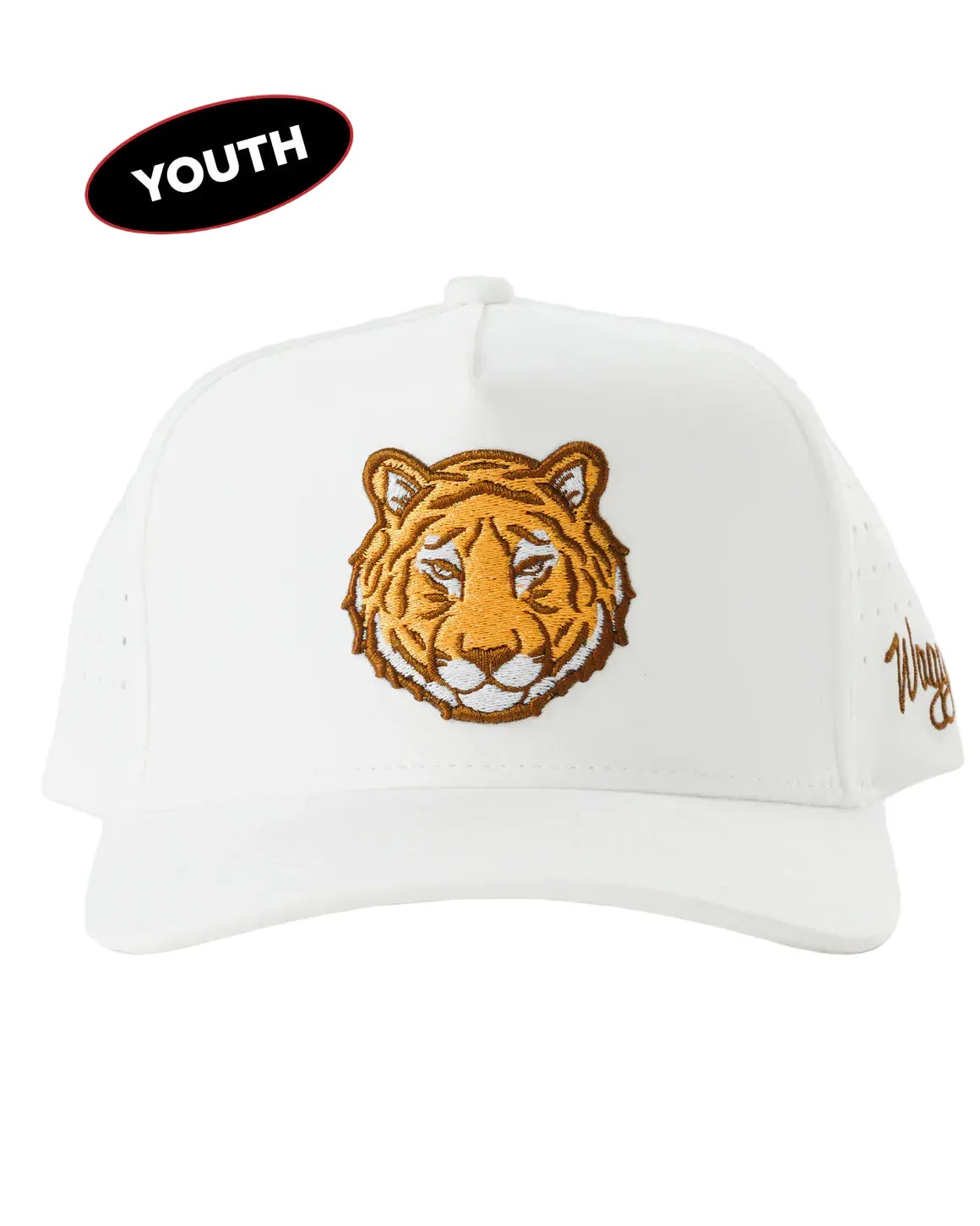 Waggle Accessories > Hats White Waggle Youth Striped It Hat