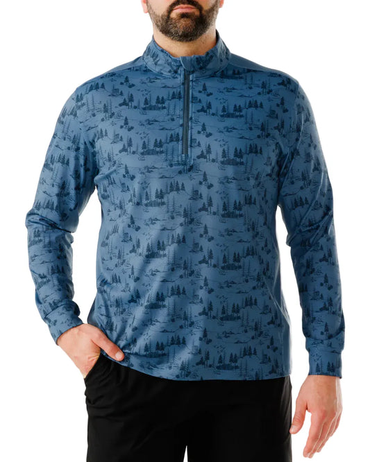 Waggle Men’s Apparel > Fleece & Midlayers Waggle Men's Twilight 1/4 Zip Up North