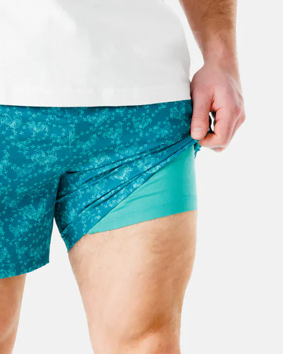 Waggle Men's Apparel > Swim Waggle Men's Green Lakers Short