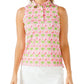 Waggle Women's Apparel > Tops Waggle Women's Sleeveless Polo Fairway Fiesta