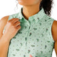 Waggle Women's Apparel > Tops Waggle Women's Sleeveless Polo Real Dill