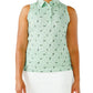 Waggle Women's Apparel > Tops Waggle Women's Sleeveless Polo Real Dill