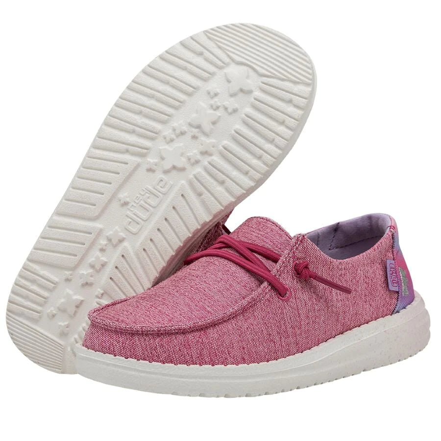 Hey Dude Girls Wendy Youth Sparkle Pink