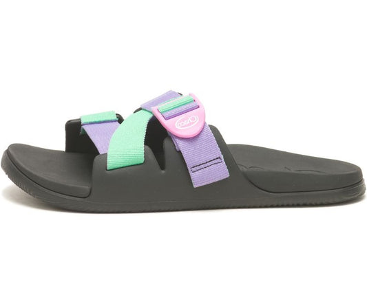 Chaco Women’s Chillos Slide Sandal Purple Green